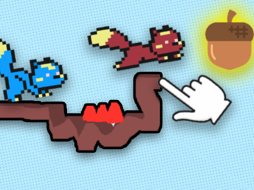 Squirrel Dash: Draw Your Path!